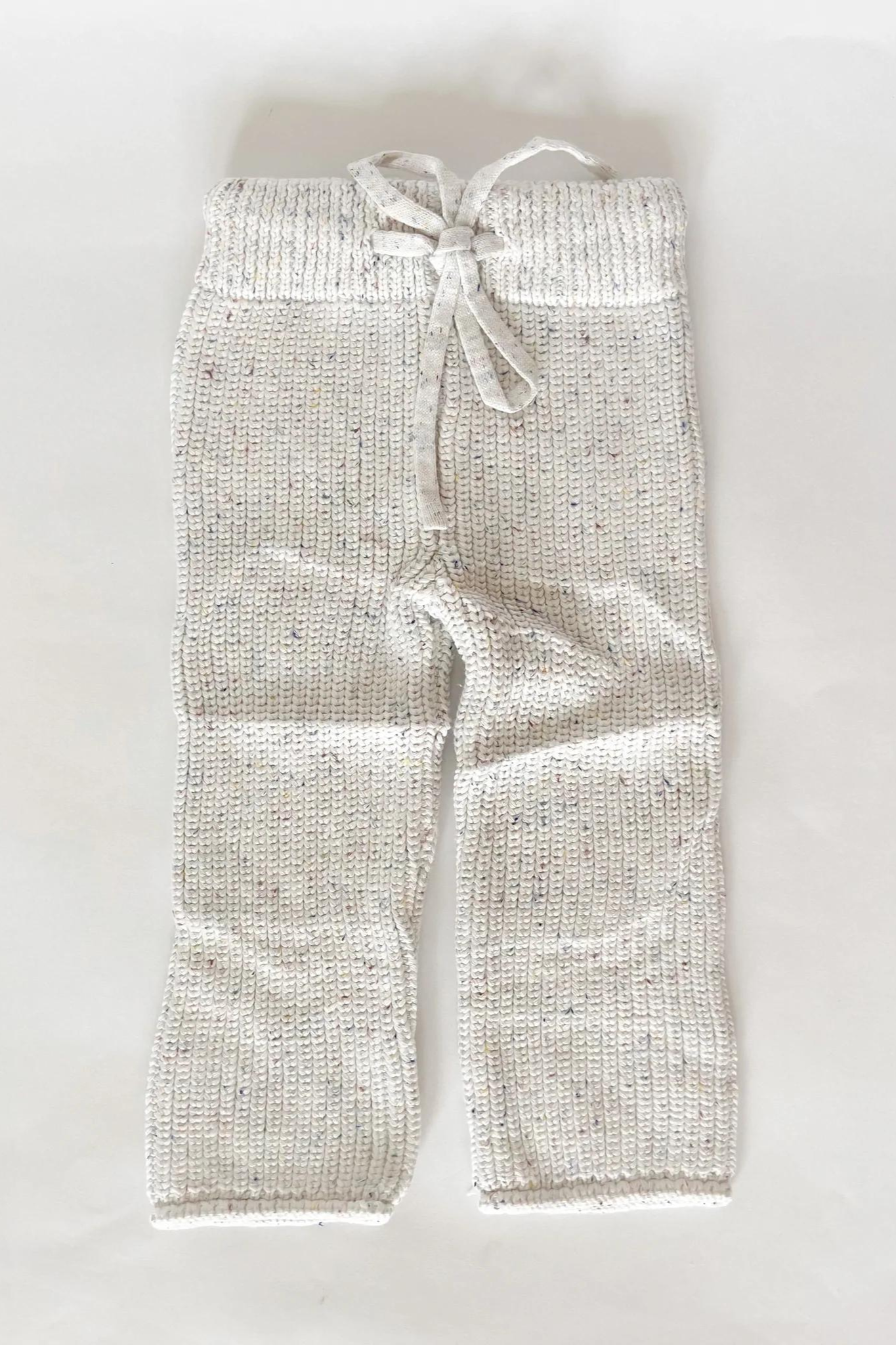 Chunky Knit Pants | Speckled Ivory