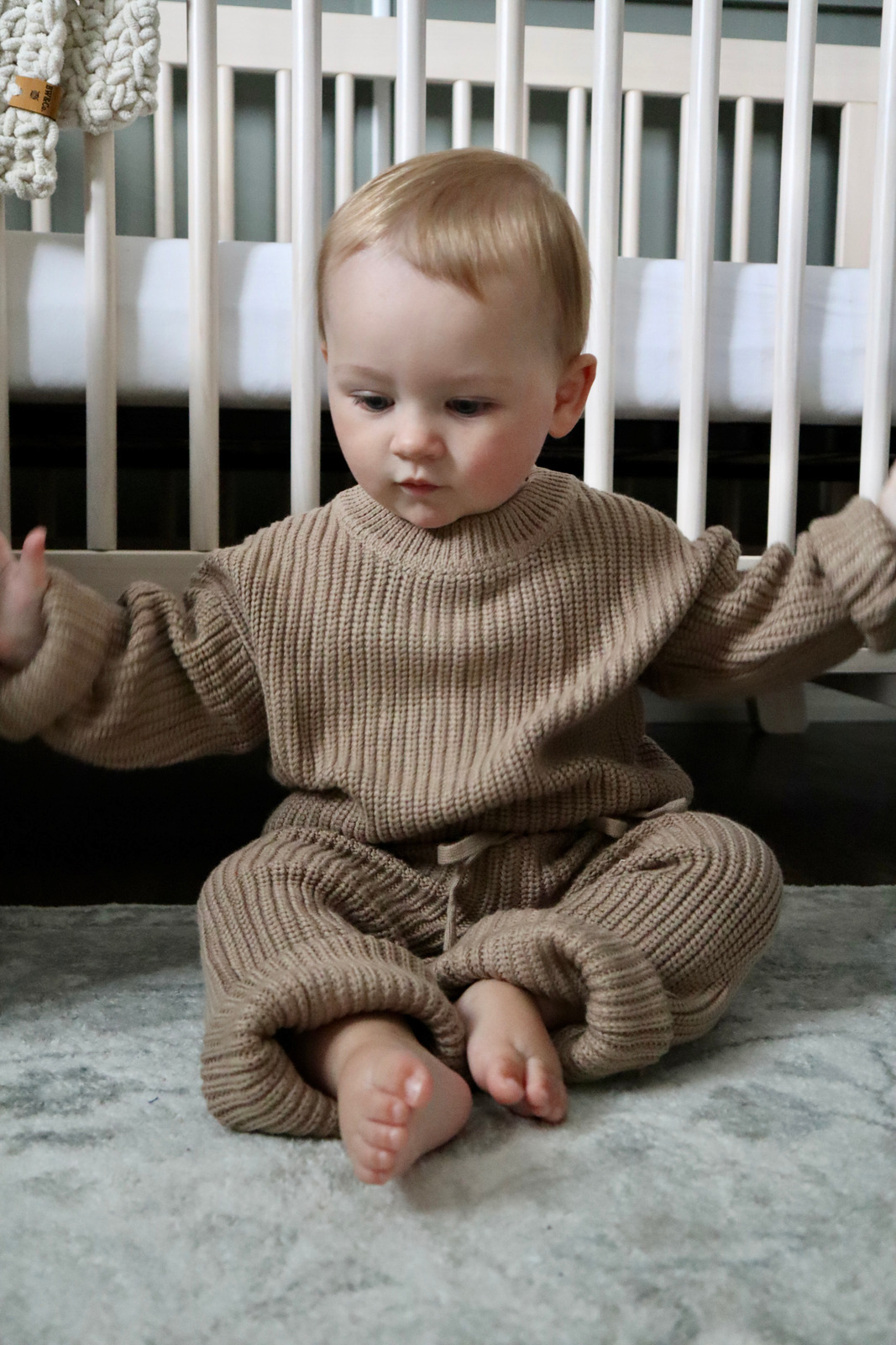 Chunky Knit Pants | Pecan