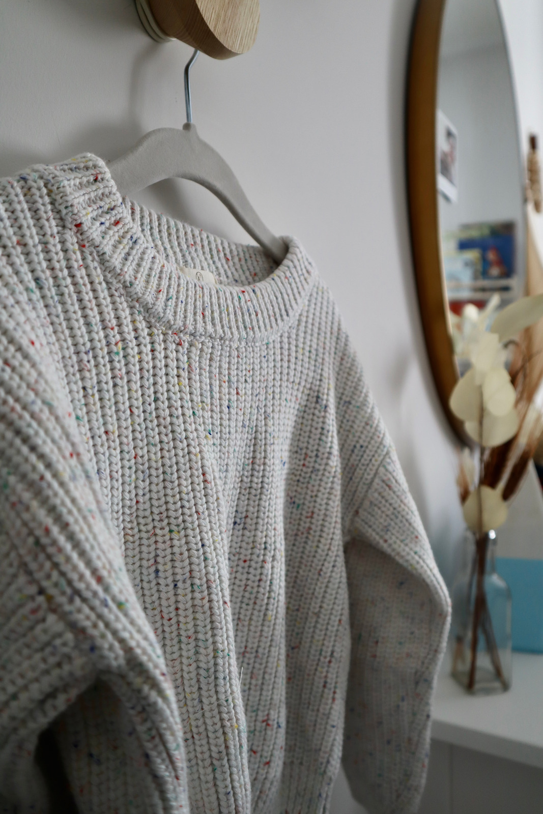 Chunky Knit Sweater | Speckled Ivory