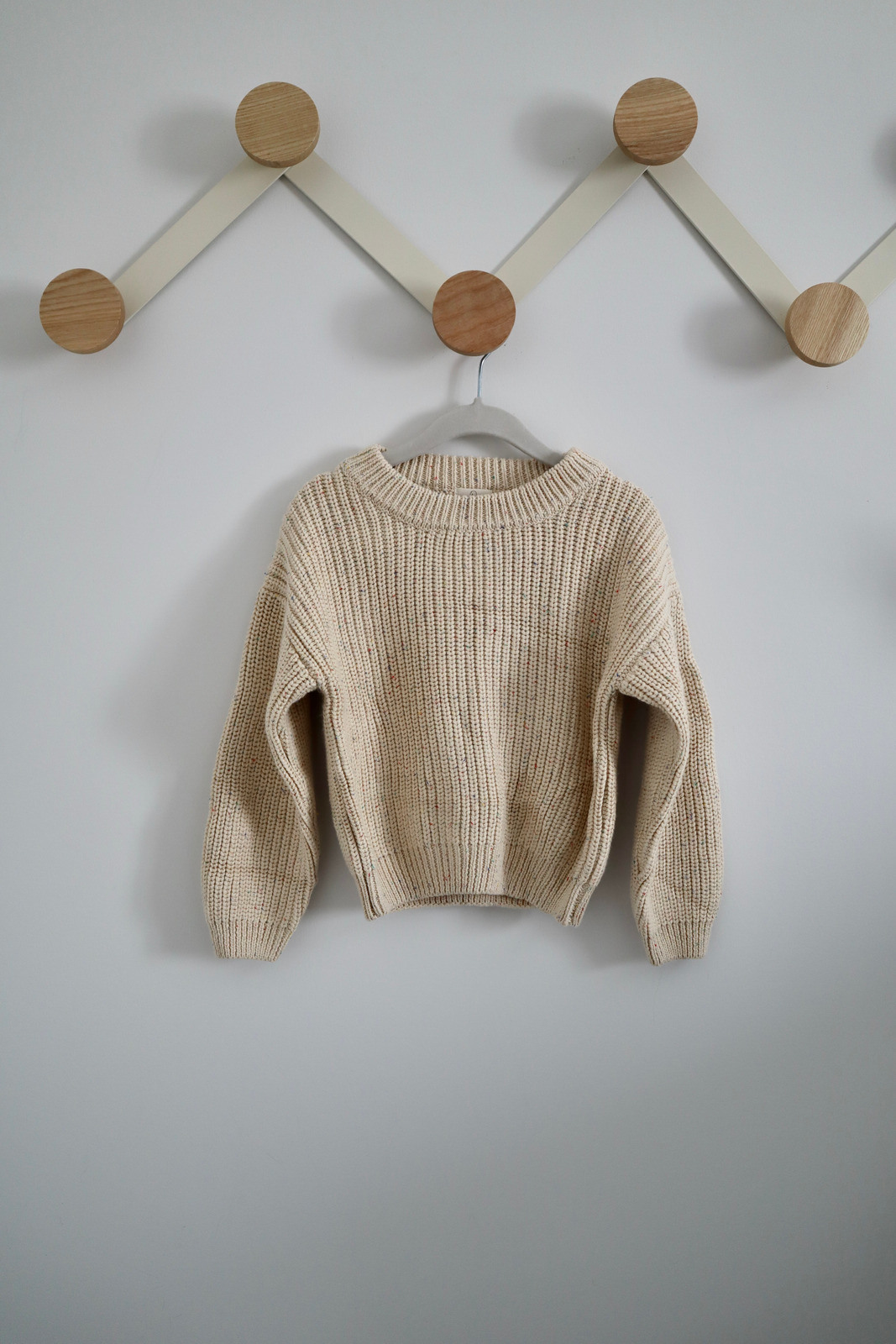 Chunky Knit Sweater | Speckled Beige