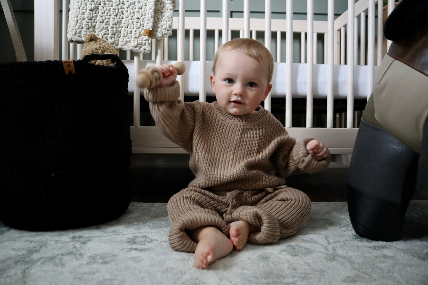 Chunky Knit Pants | Pecan