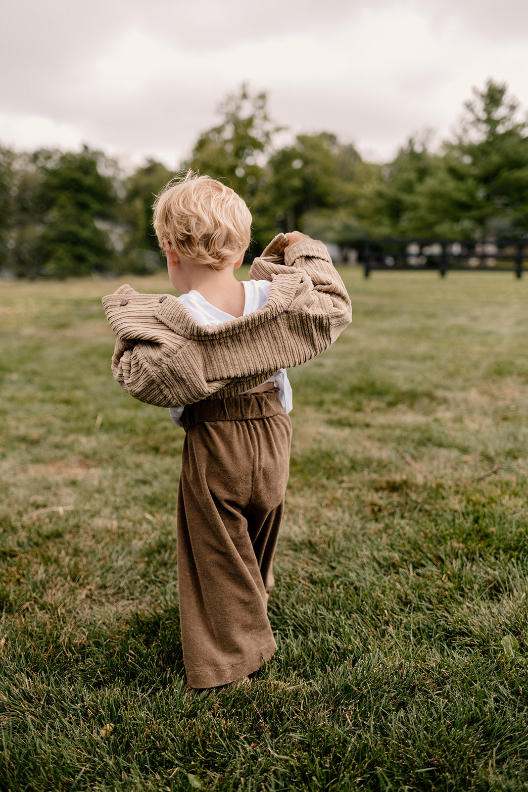 The Wide Leg Terry Trouser