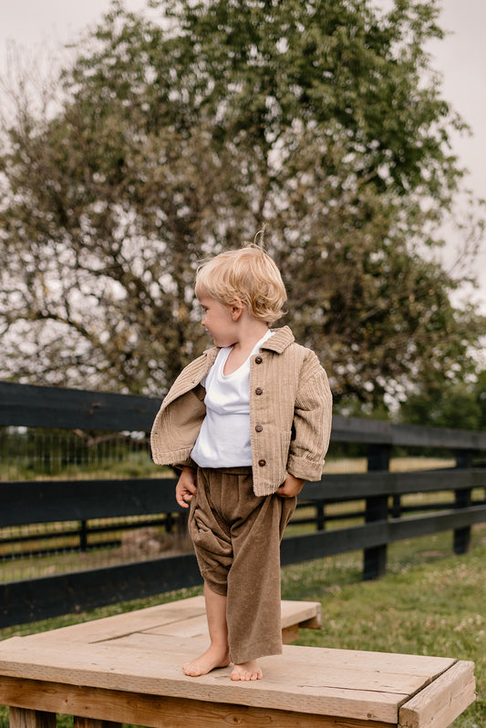 The Wide Leg Terry Trouser