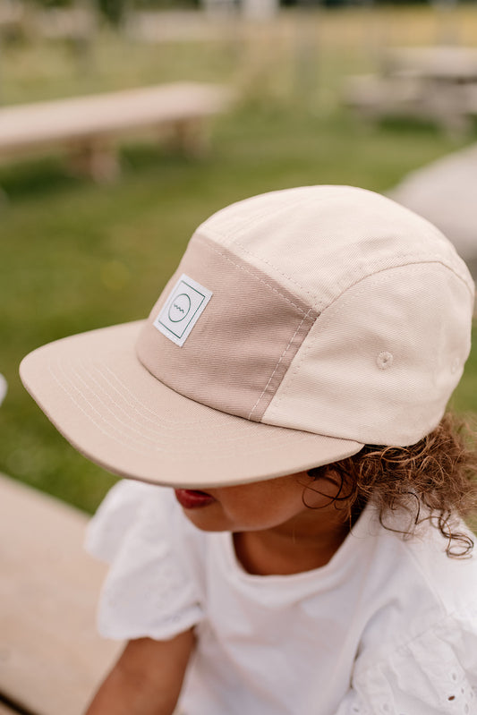 Cotton Five-Panel Hat | Sand