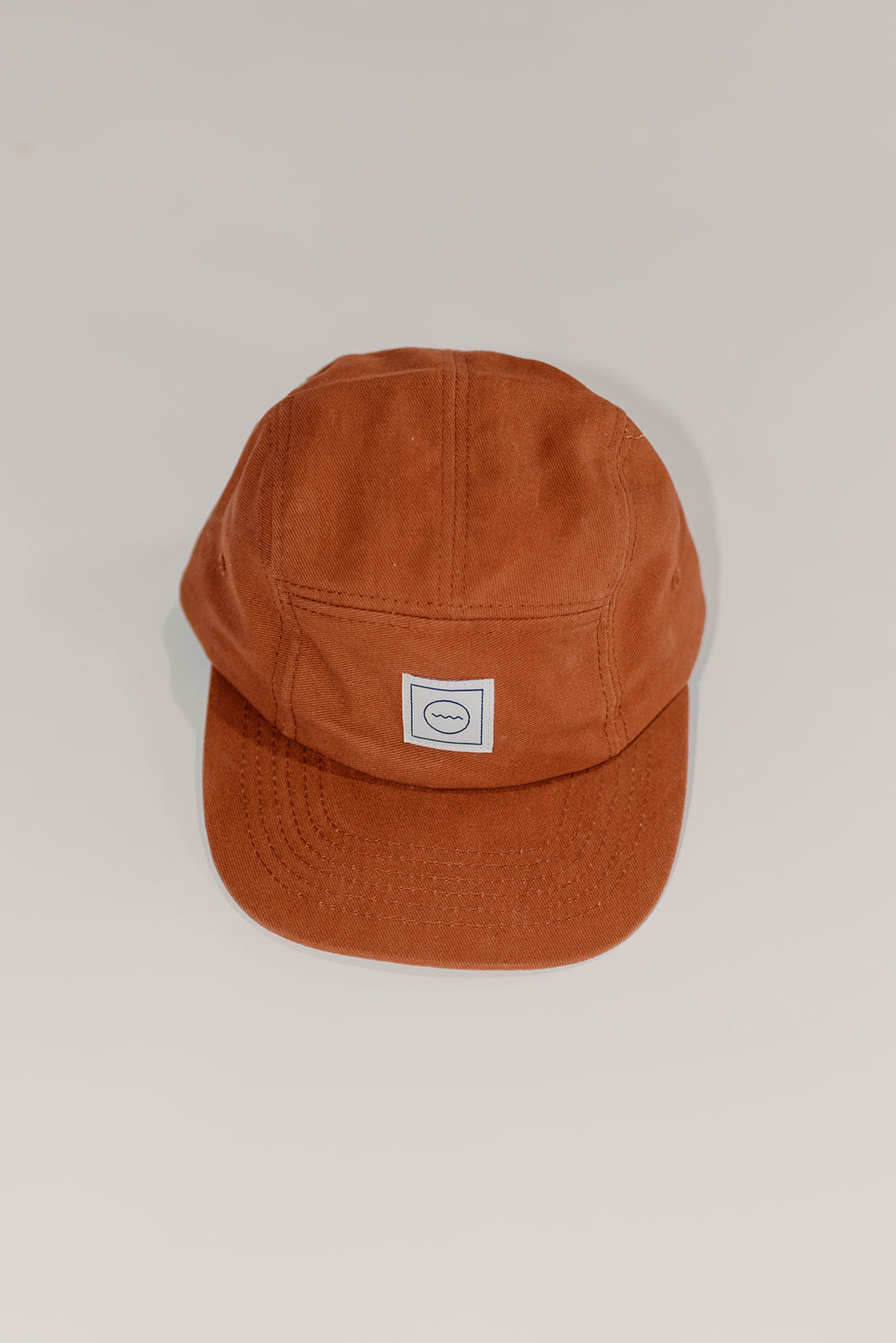 Cotton Five-Panel Hat | Rust