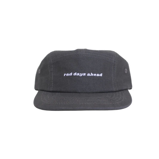 Rad Days Ahead Cotton Five-Panel Hat | Charcoal